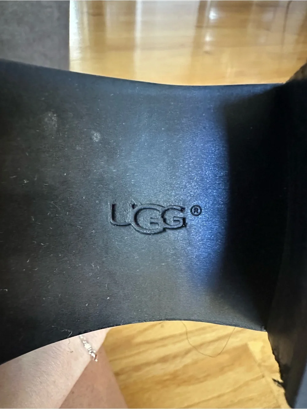 New Ugg Women's Black Tall Leather Riding Boots